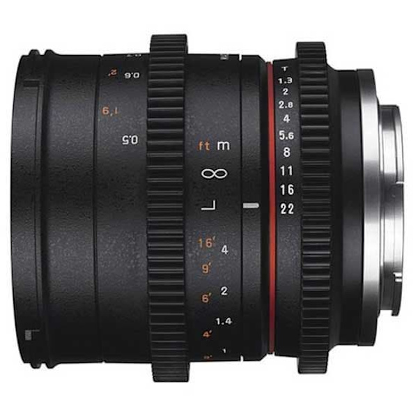 Samyang Linse 50 Mm T1.3 As Umc Cs Canon M Sort