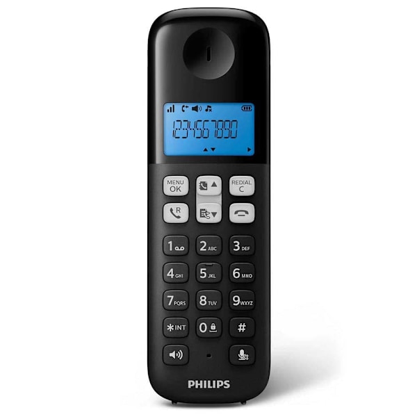 Philips Trådløs Fastnettelefon Classic Range D1611b/34 Sort