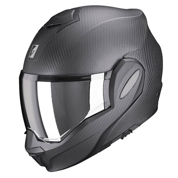 Scorpion Modulær Hjelm Exo-tech Evo Carbon Solid Sort 2XL