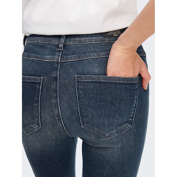 Only Jeans Med Høj Talje Mila Skinny Fit Bj407 Blå 27 / 34 Kvinde