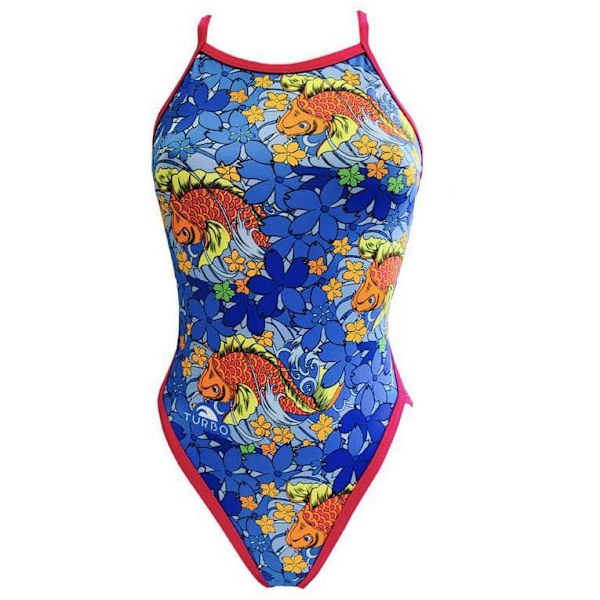 Turbo Baddräkt Japan Vibes Flerfärgad 4XL Kvinna