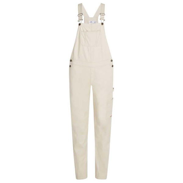 O´neill Twill Dungaree Byxor Beige S Kvinna