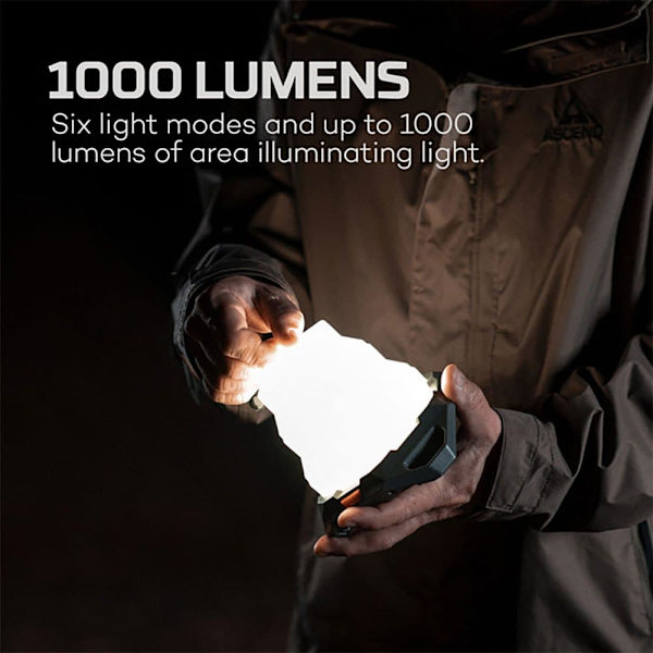 Nebo Tools Sammenfoldelig Genopladelig Lampe Galileo Air 1000 Transparent 1000 Lumens
