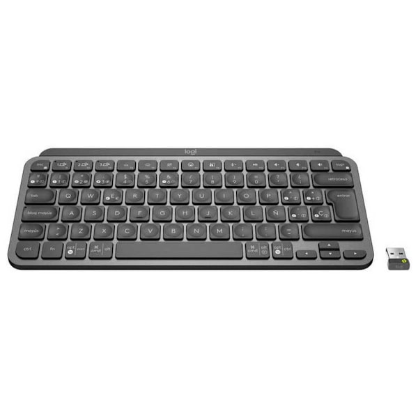 Logitech Langaton Näppäimistö Mx Hopeinen Spanish QWERTY