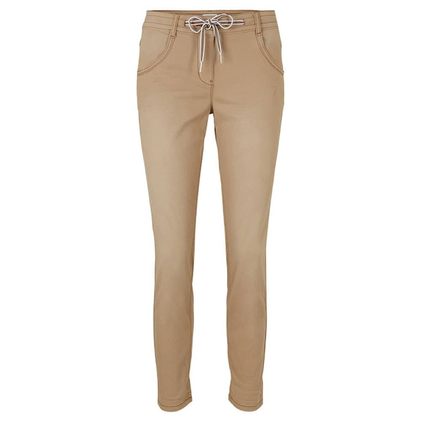 Tom Tailor Jeans Tapered Relaxed Beige 40 / 28 Kvinna