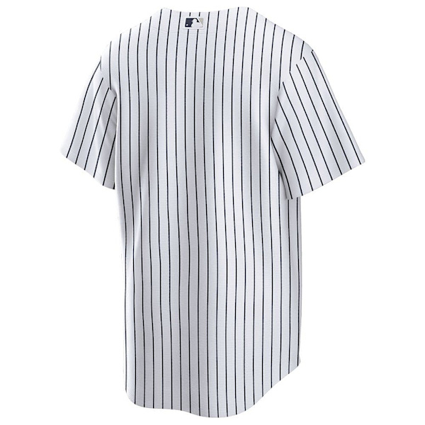 Nike Kortærmet T-shirt Med V-hals Mlb New York Yankees Official Replica Home Hvid M Mand