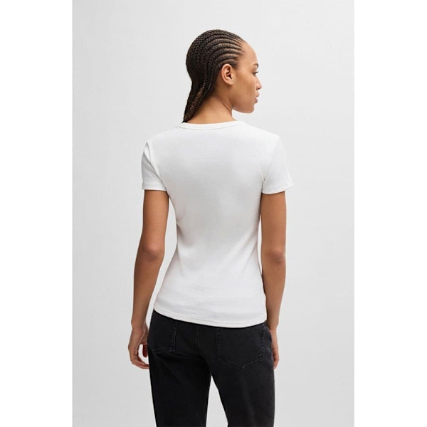 Hugo Easy B 10257055 T-shirt Med Korta ärmar Vit XL Kvinna