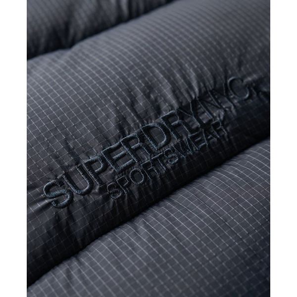Superdry Rips Longline Pufferjakke Grå 2XL Mand
