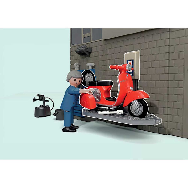 Playmobil Vespa Workshop Retro 60-luku