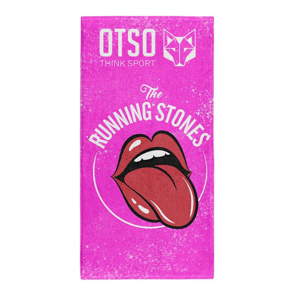 Otso Handduk Running Stones Pink Rosa Single size