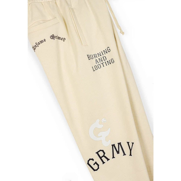 Grimey Causing Panic Mjukisbyxor Beige M Man