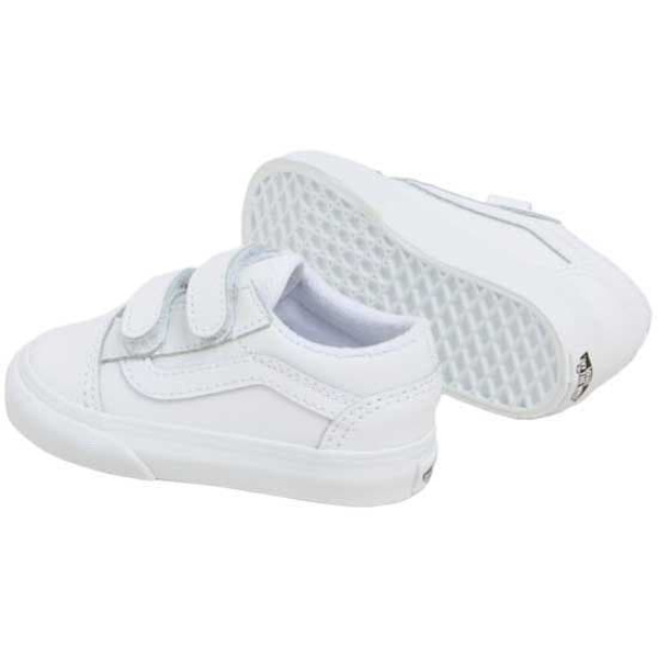 Vans Old Skool V Småbarnsskor Vit EU 21 Pojke