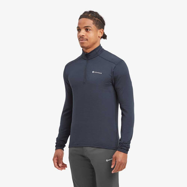 Montane Protium Lite Pull-on Fleecejakke Med Halv Lynlås Blå L Mand