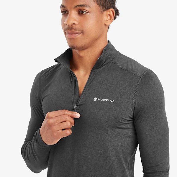 Montane Dart Xt Halv Lynlås Langærmet T-shirt Grå 2XL Mand