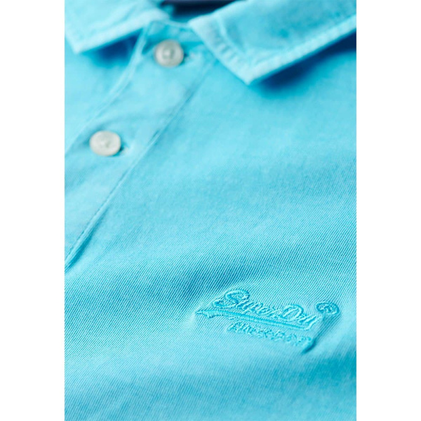 Superdry Essential Logo Neon Kortærmet Polo Blå XL Mand