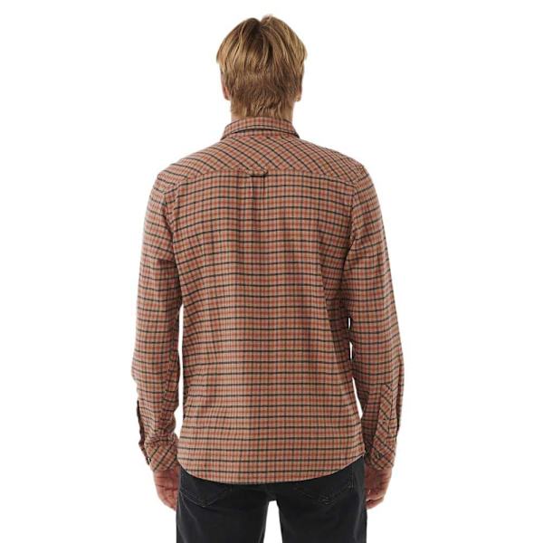 Rip Curl Classic Surf Checked Skjorte Med Lange ærmer Brun S Mand