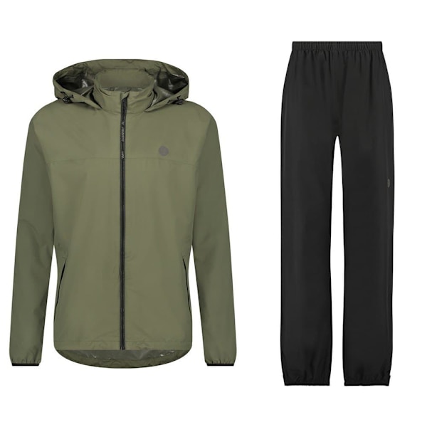 Agu Go Rain Essential Jakke- Og Buksesæt Grøn S Mand