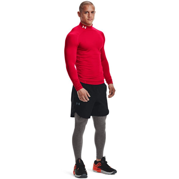 Under Armour Pitkähihainen T-paita Cg Armour Comp Mock Punainen M / Regular Mies