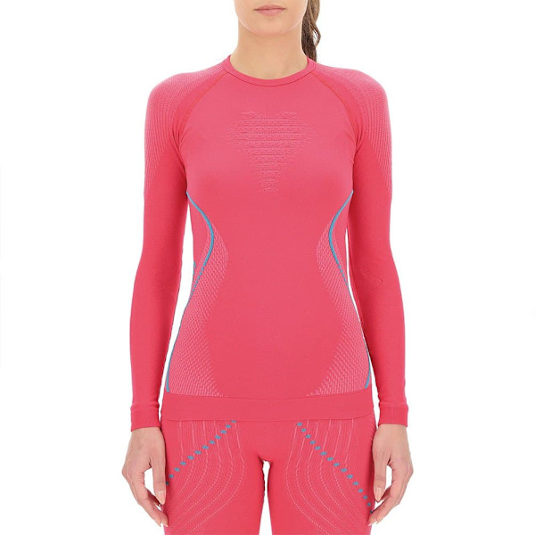 Uyn Evolutyon Langærmet Baselayer Rosa S-M Kvinde
