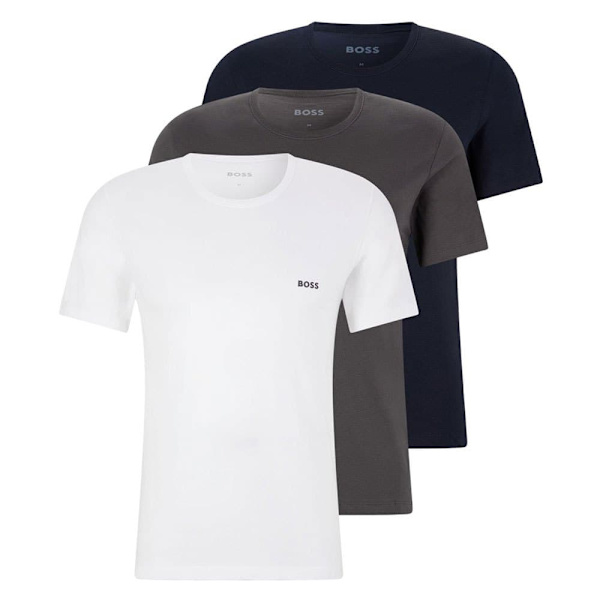 Boss Kortärmad Crew Neck Base Layer Classic 3 Enheter Flerfärgad L Man