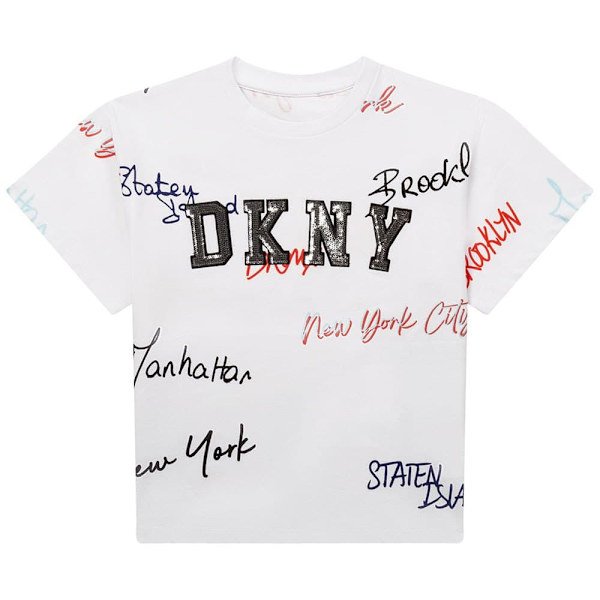 Dkny Lyhythihainen T-paita D35s00 Valkoinen 14 Years