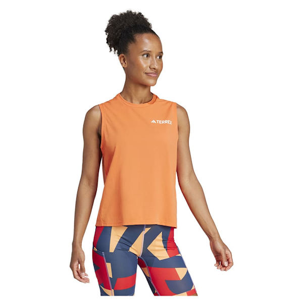 Adidas Terrex Multi Climacool ärmlös T-shirt Orange L Kvinna