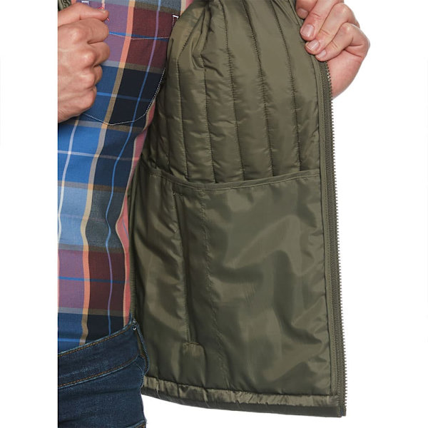Original Penguin Rec Fill Vertical Quilted Väst Grönt M Man