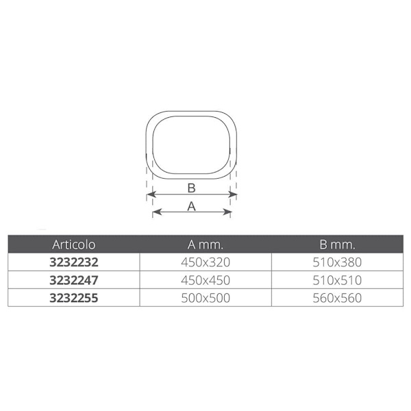 Nautica F4 Anodiseret Profilluge Gylden 510 x 380 mm