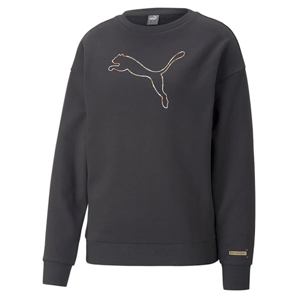 Puma Sweatshirt Better Crew Fl Sort S Kvinde