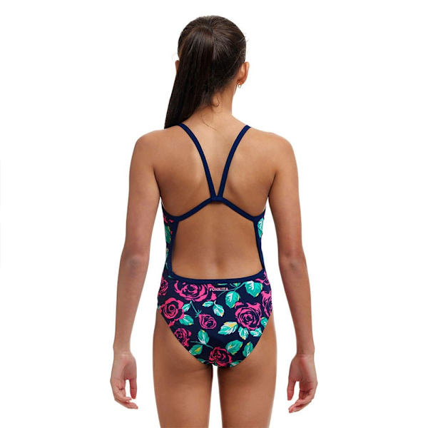 Funkita Single Strap Baddräkt Flerfärgad 8 Years Flicka
