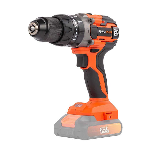 Powerplus Akku Skruetrækker Boremaskine Powdp15200 20v 50nm Søvfarvet