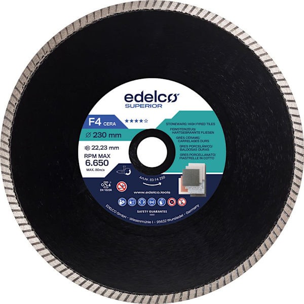 Edelco Diamantskiva För Stengods F4 Cera 300x30 Mm
