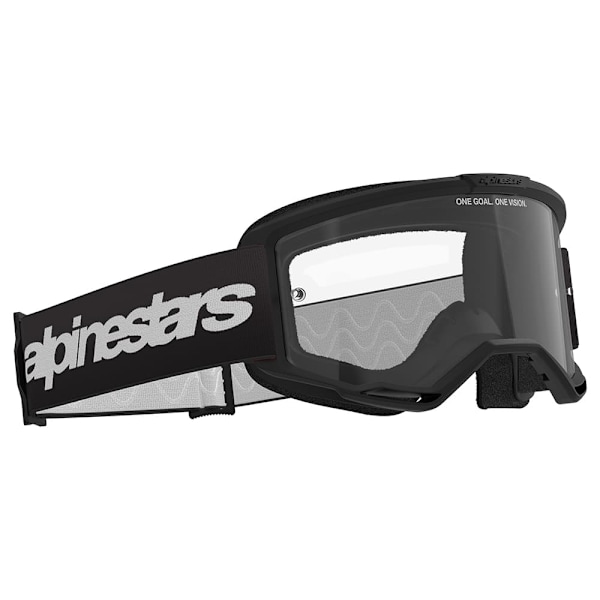 Alpinestars Vision 3 Wordmark Off-road Briller Sort Clear/CAT0
