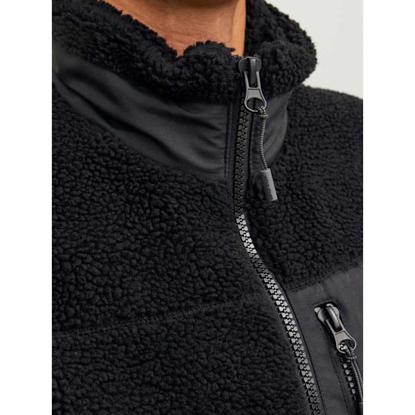 Jack & Jones Vest Erbro Teddy Sort M Mand