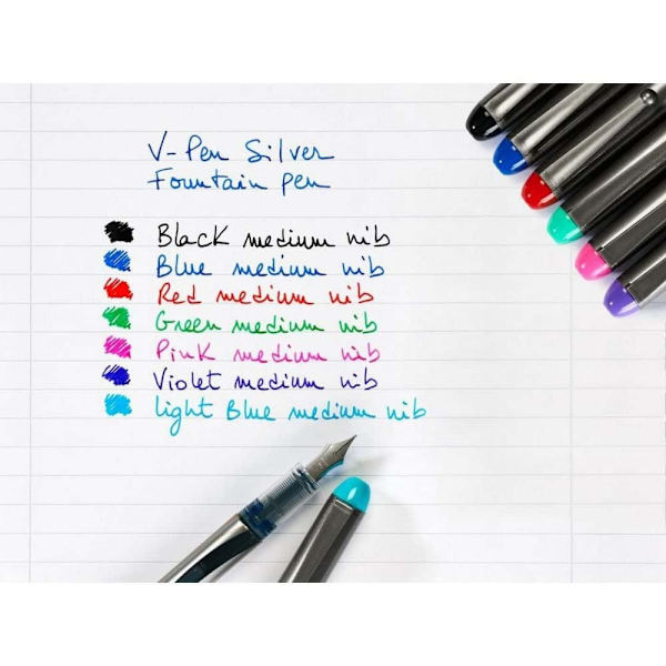 Pilot Fyldepen V-pen Silver 12 Enheder