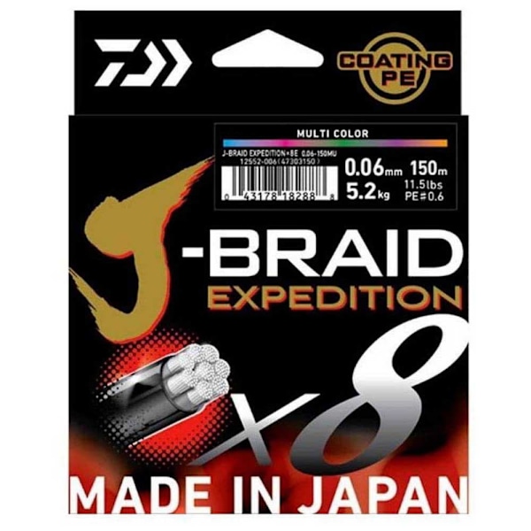 Daiwa Punottu J´braid Exp X8 500 M  0.280 mm