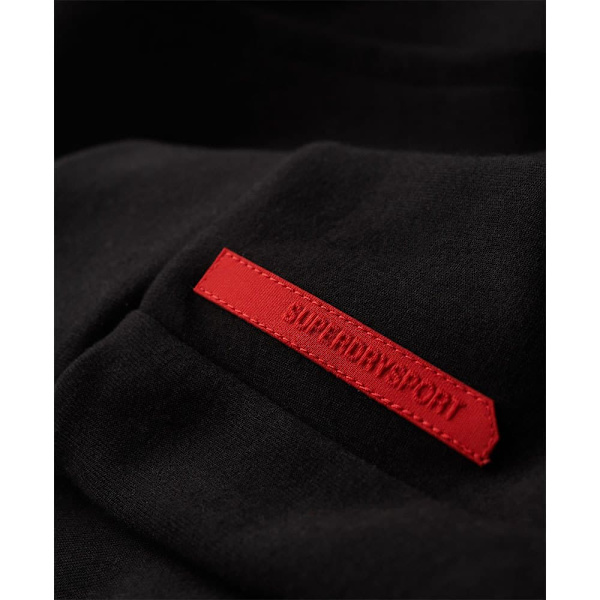 Superdry Sport Tech Logo Loose Tröja Med Huva Svart S Man