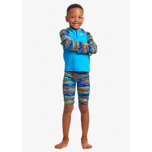 Funky Trunks Uv Pitkähihainen T-paita Zippy Sininen 4 Years