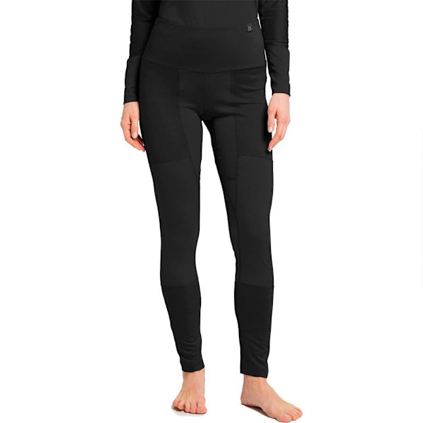 Haglofs Natural Blend Tech Baselagbukser Sort L Kvinde