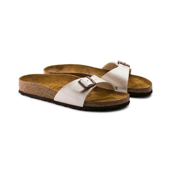 Birkenstock Madrid Birko-flor Sandaler Vit EU 41 Kvinna