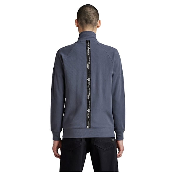 G-star Sweater Med Fuld Lynlås Logo Tape Cb Tweeter Grå S Mand