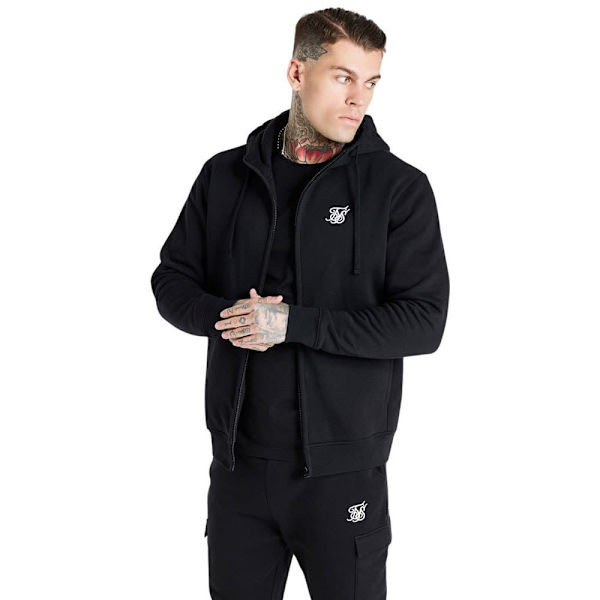 Siksilk Essential Funnel Sweatshirt Med Lynlås Sort S Mand
