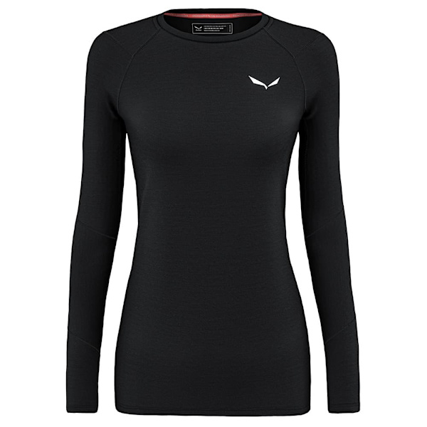 Salewa Cristallo Warm Alpine Merino Responsive Langærmet Baselayer Sort S Kvinde