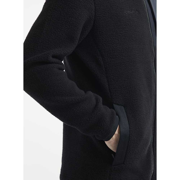 Craft Fleece Med Fuld Lynlås Adv Explore Pile Sort S Mand