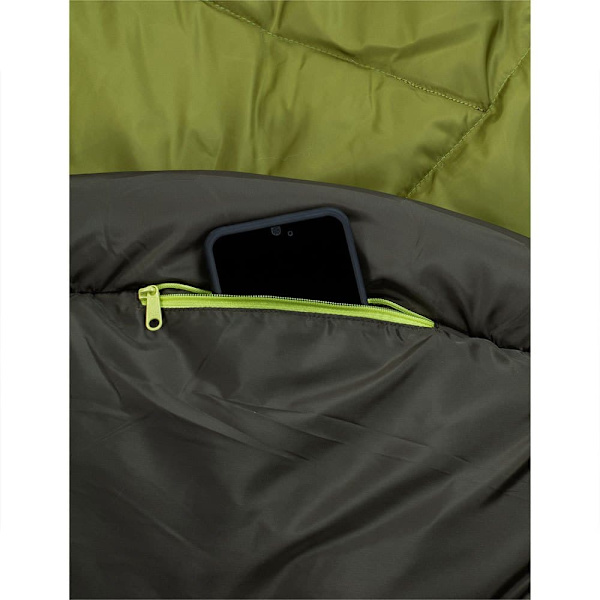 Vaude Sovepose Sioux 400 Ii Grøn Regular / Right Zipper