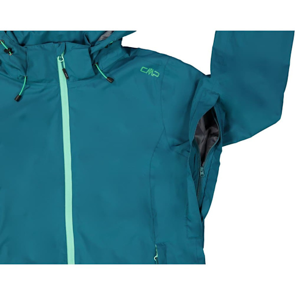 Cmp Jakke Rain With Ventilation 30x9766+ Blå XL Kvinde