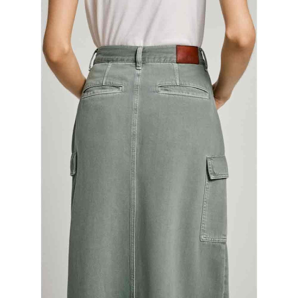 Pepe Jeans Pl901143 Lang Nederdel Grøn L Kvinde