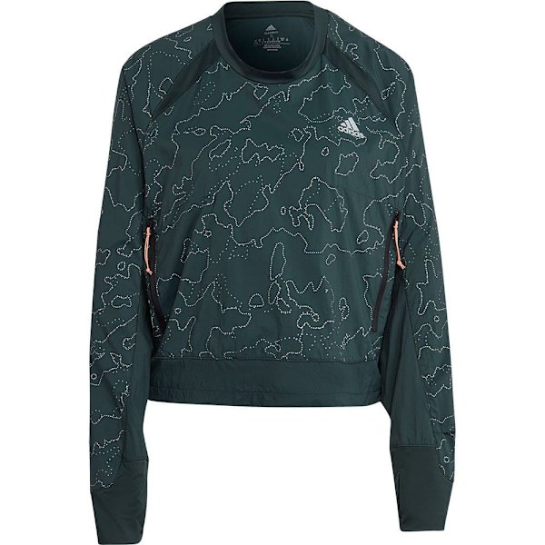 Adidas Jacka Xcity Cover Up Grönt M Kvinna