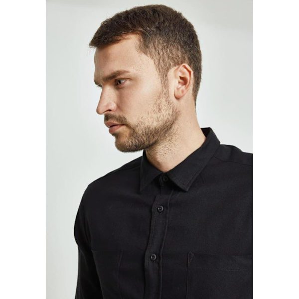 Urban Classics Basic Skjorte Flanell Sort L Mand