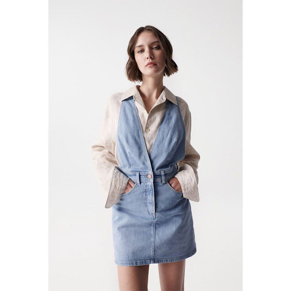 Salsa Jeans Romper Glamour Blå 29 Kvinde